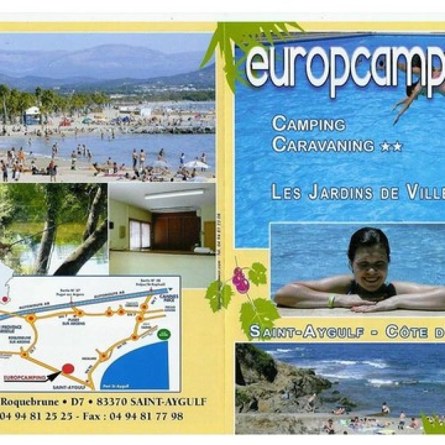 Brochure Europcamping Saint-Aygulf