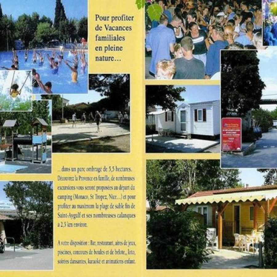 Brochure Europcamping Saint-Aygulf